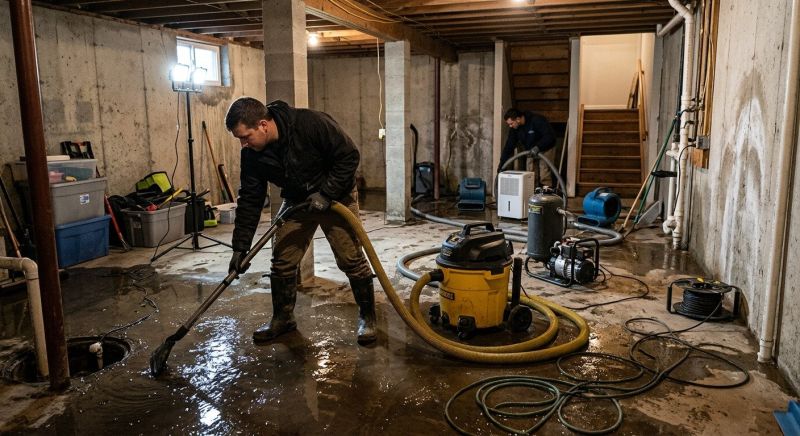 Basement Water Extraction in Wilmington, NC
