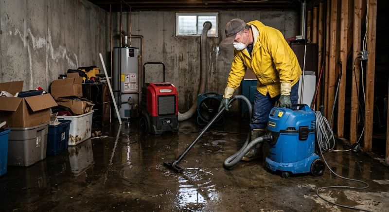 Basement Water Removal in Wilmington, NC