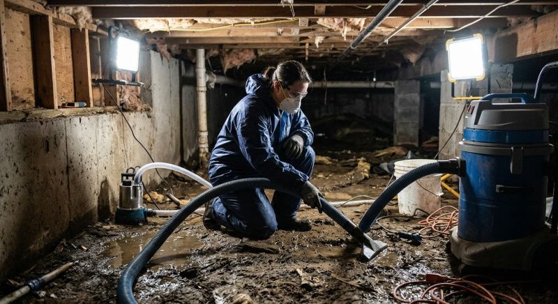 Crawlspace Water Cleanup in Santa Rosa, CA